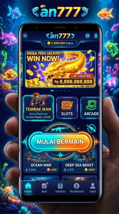 Tampilan antarmuka an777 yang modern dan mudah dipahami.